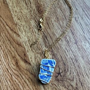 Pottery Pendant Necklace